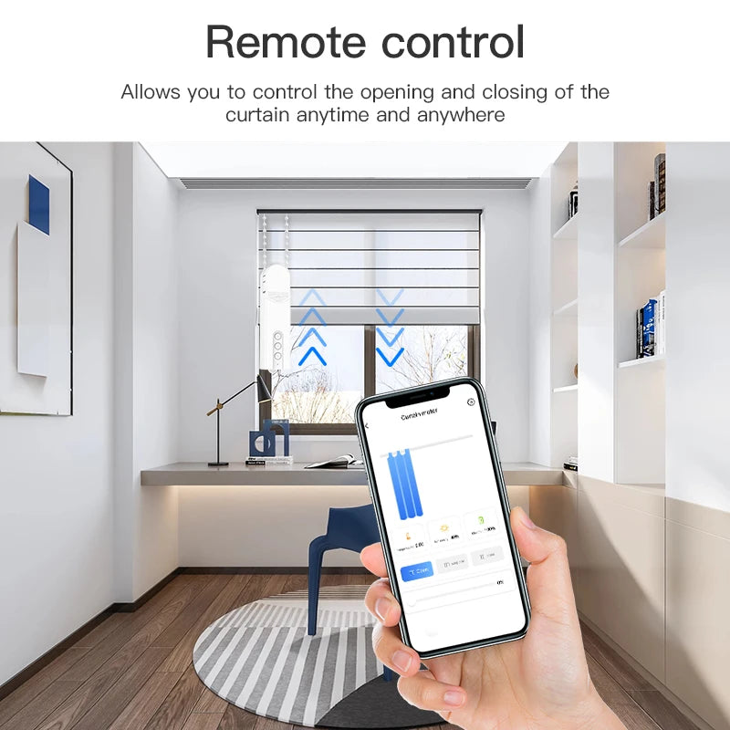 Tuya Smart Blind Motor Wifi Automatic Electric Roller Shutter Shadows App Control Curtain Driver Alexa Google Home Assistant