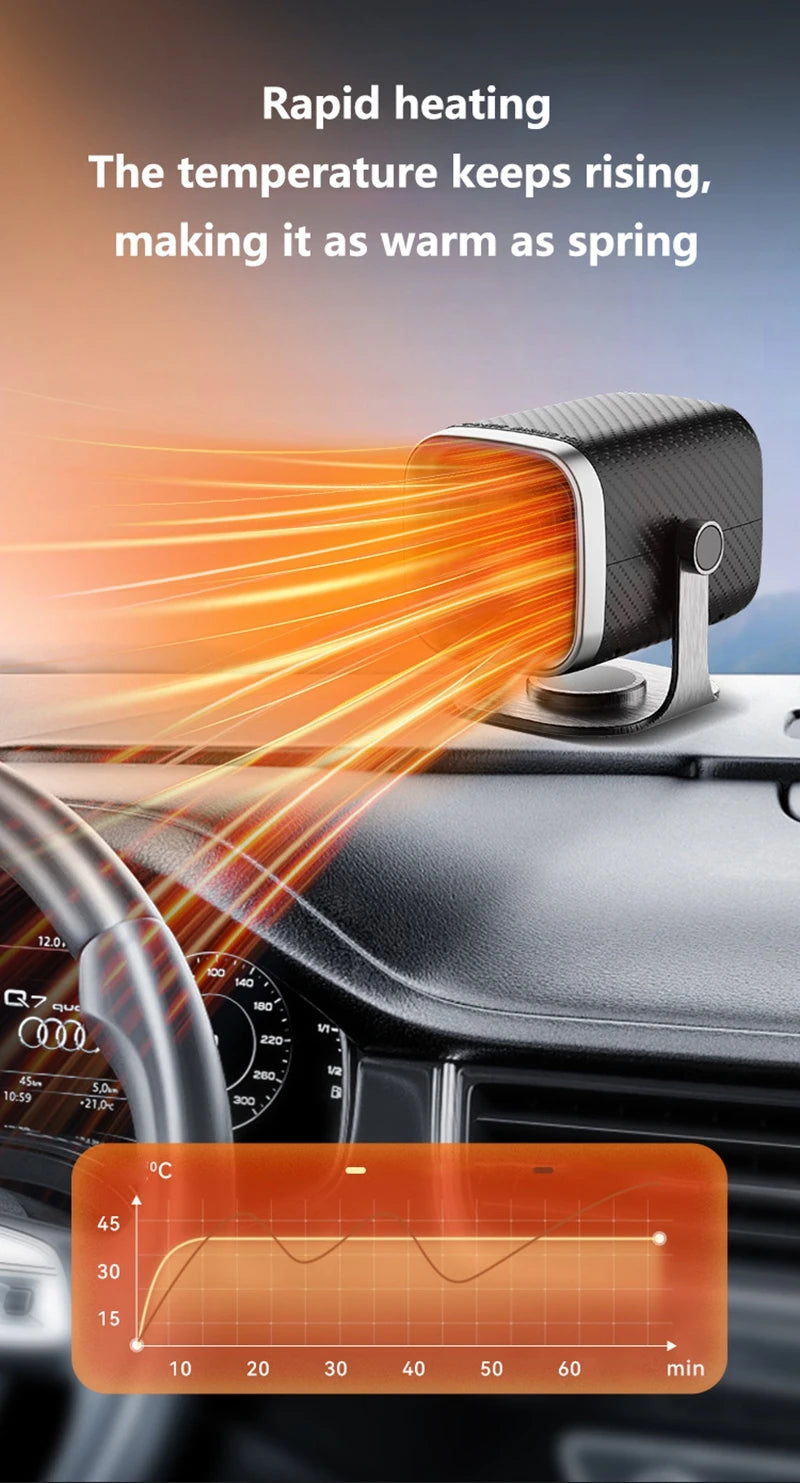 New Car Heater 12V/24V Electric Cooling Heating Fan Electric Heater Fan Windshield Defogging Demister Defroster Car supplies