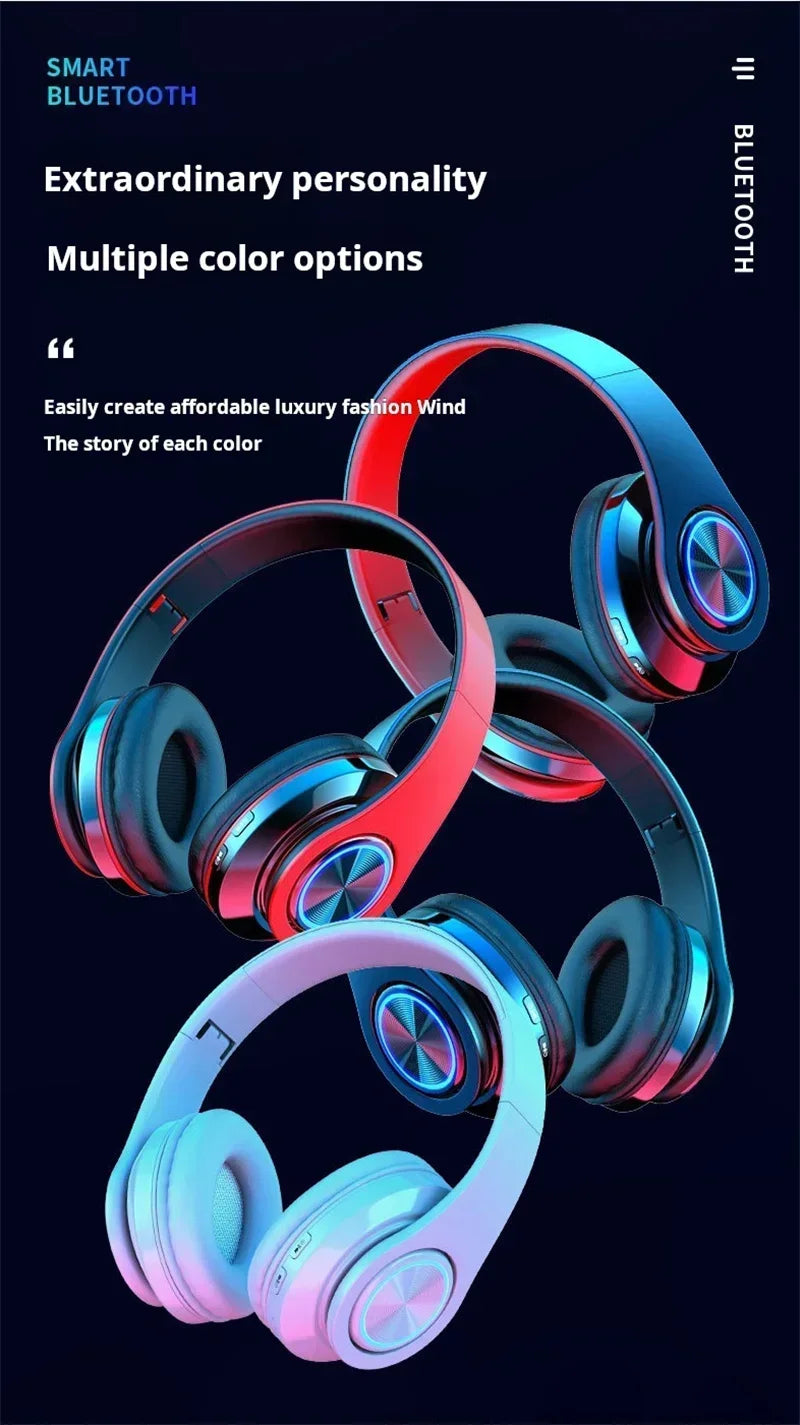 RGB Wireless Gaming Headset with Bluetooth 5.0