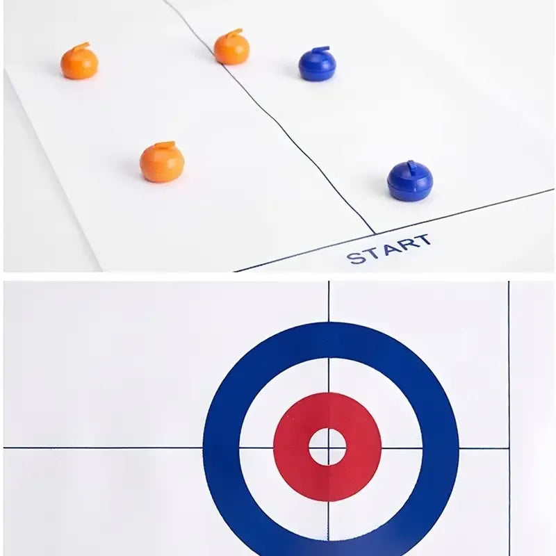Table curling game is suitable for teenagers or adults, with 8/16 roller skates to choose from for party entertainment games