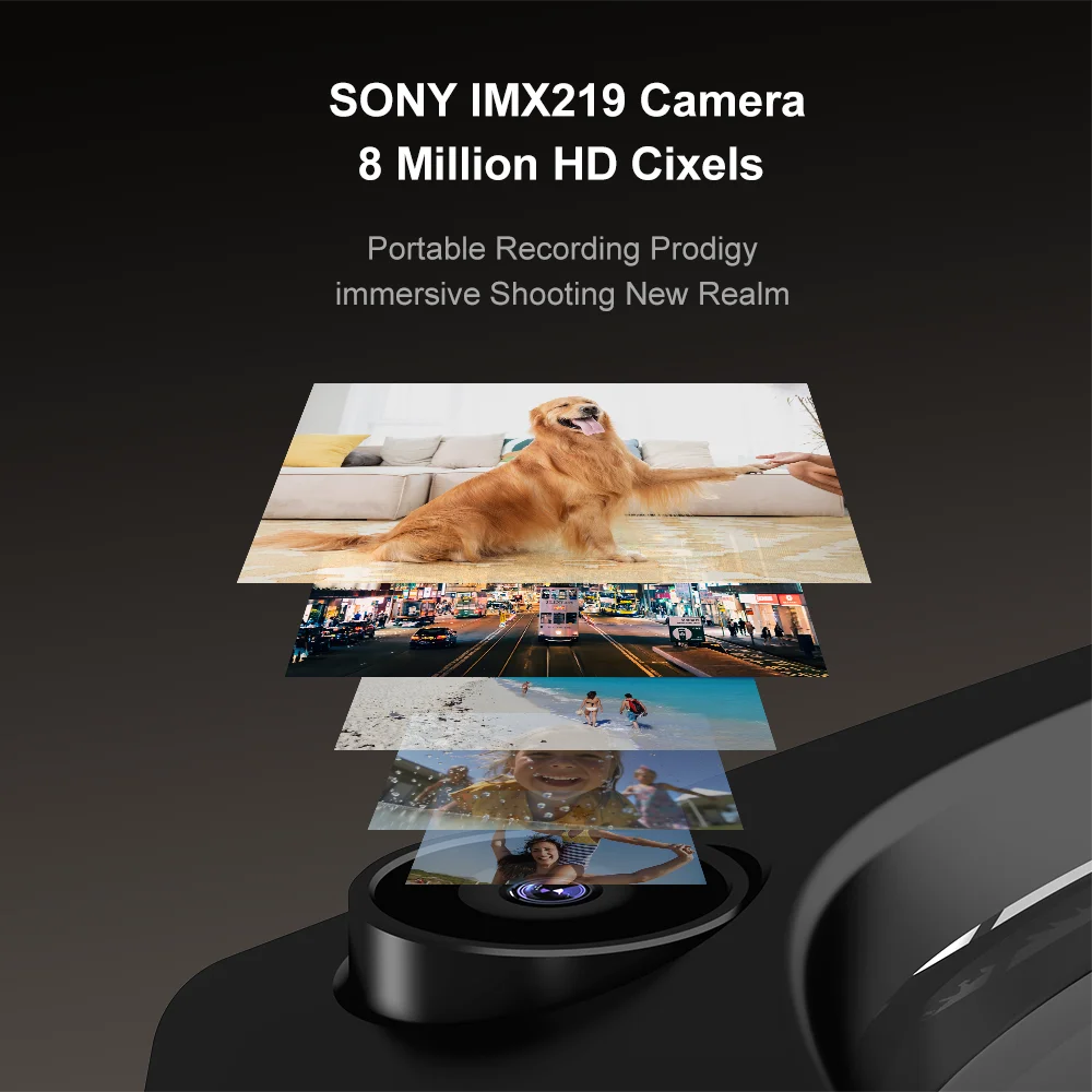 AI smart Bluetooth glasses ultra-high-definition camera pixels video recording stabilization Bluetooth calling