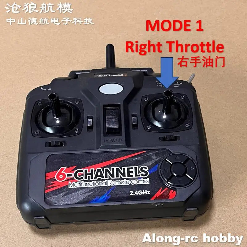 6ch Remote Control Transmitter Mode 1 Mode 2 for 500mm Wingspan QIDI550 F3D QIDI560 New Start M7  Qidi580 SR22 Toys RC Plane