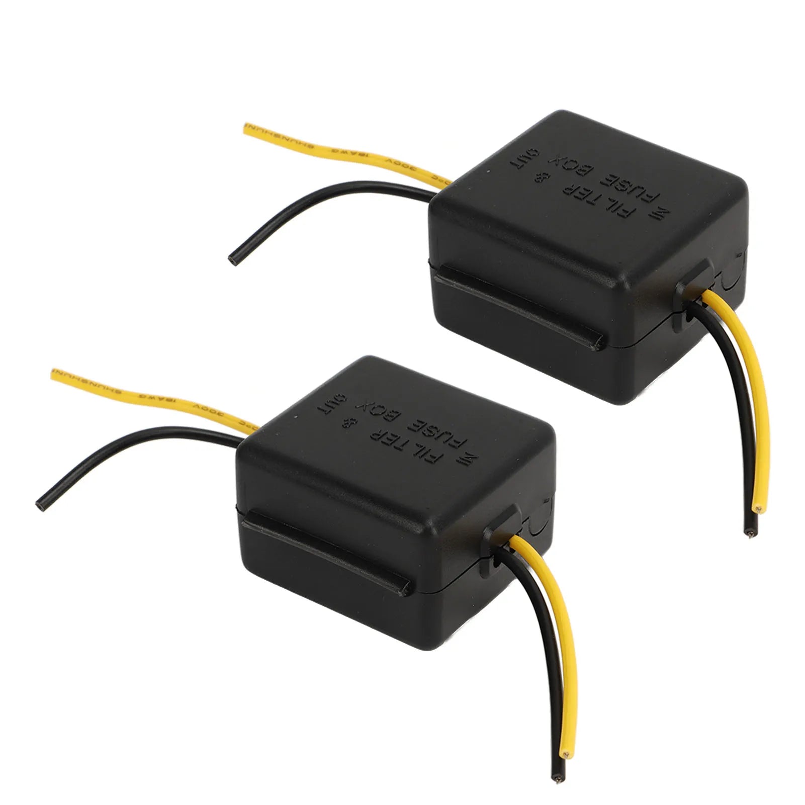 2Pcs Car Power Filter Stereo Noises Reduction Stereo Noise Suppressor Reducer 12V Interference Proof for Equalizers Amplifiers