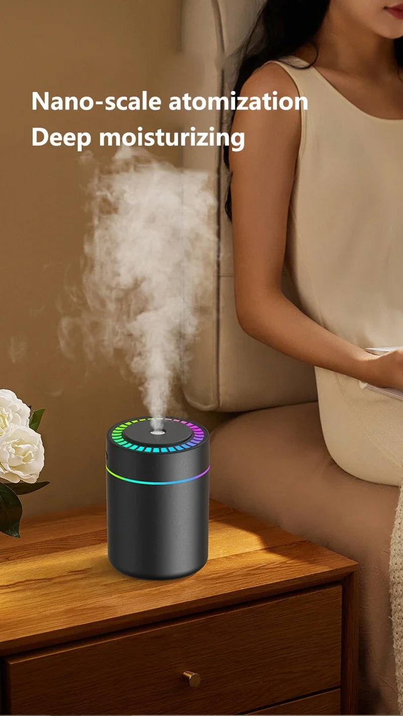 Mini Air Humidifier 180ML Electric Aroma Diffuser Essential Oil Purifier Aromatherapy Mist Maker Lights For Car Home