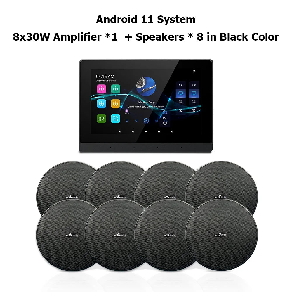 Smart Audio System Home Theater Sound Amplifier Wall Screen WiFi Bluetooth Amp Full House Speaker Setup 6INCH Ceiling Speakers