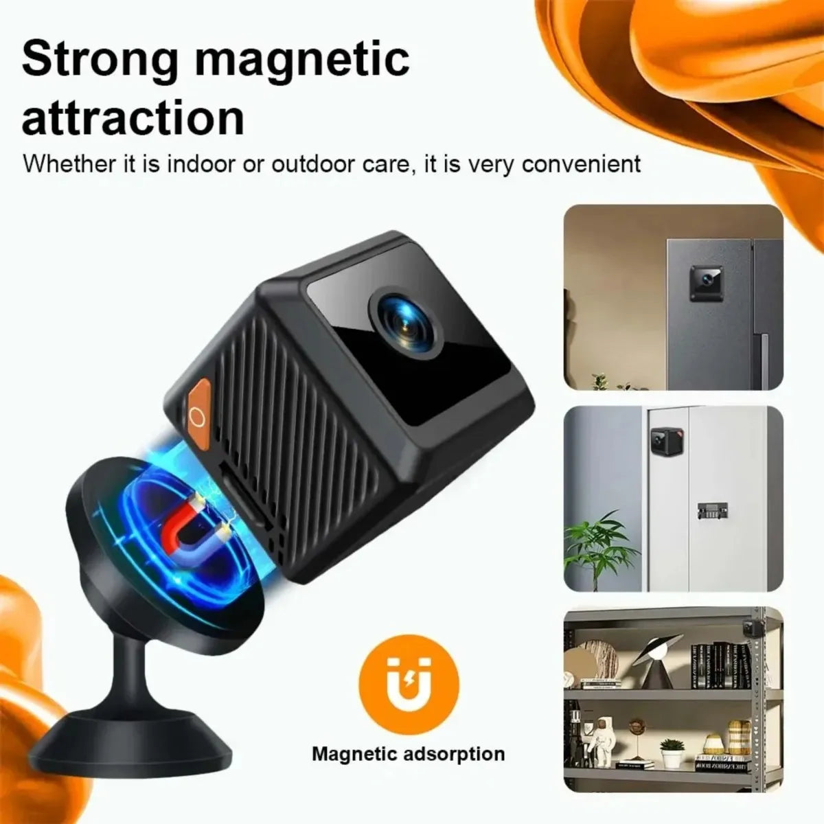 W02 1080P mini security protection home night vision surveillance Outdoor camping WIFI Subminiature smart home camera cctv video