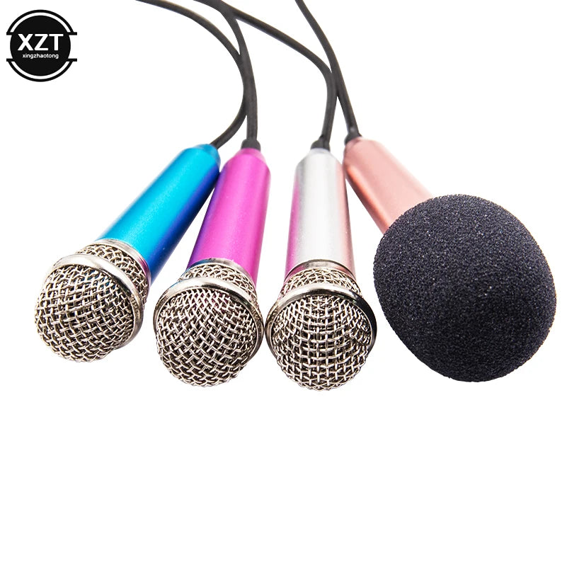 NEW Handheld Mic Portable Mini 3.5mm Stereo Studio Speech Mic Audio Microphone For the Smart mobile Phone Desktop Accessories