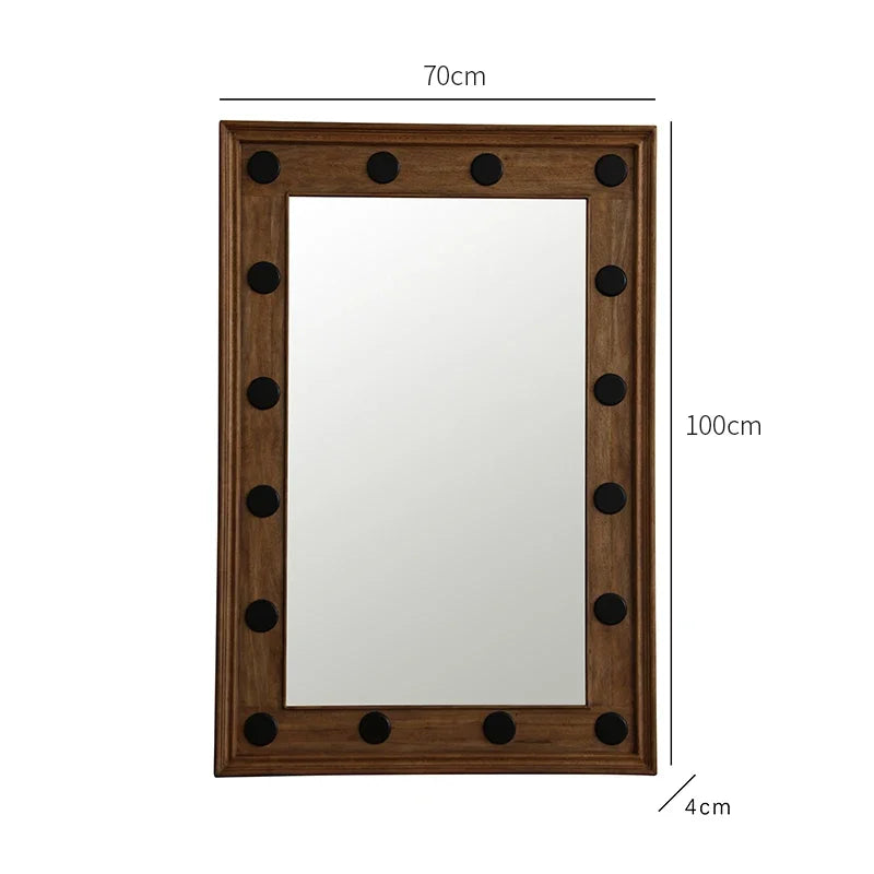 Square Wall Makeup Mirror Voiture Body Standing Living Room Bedroom Mirror Art Floor House Big Espejos De Piso Room Decoration