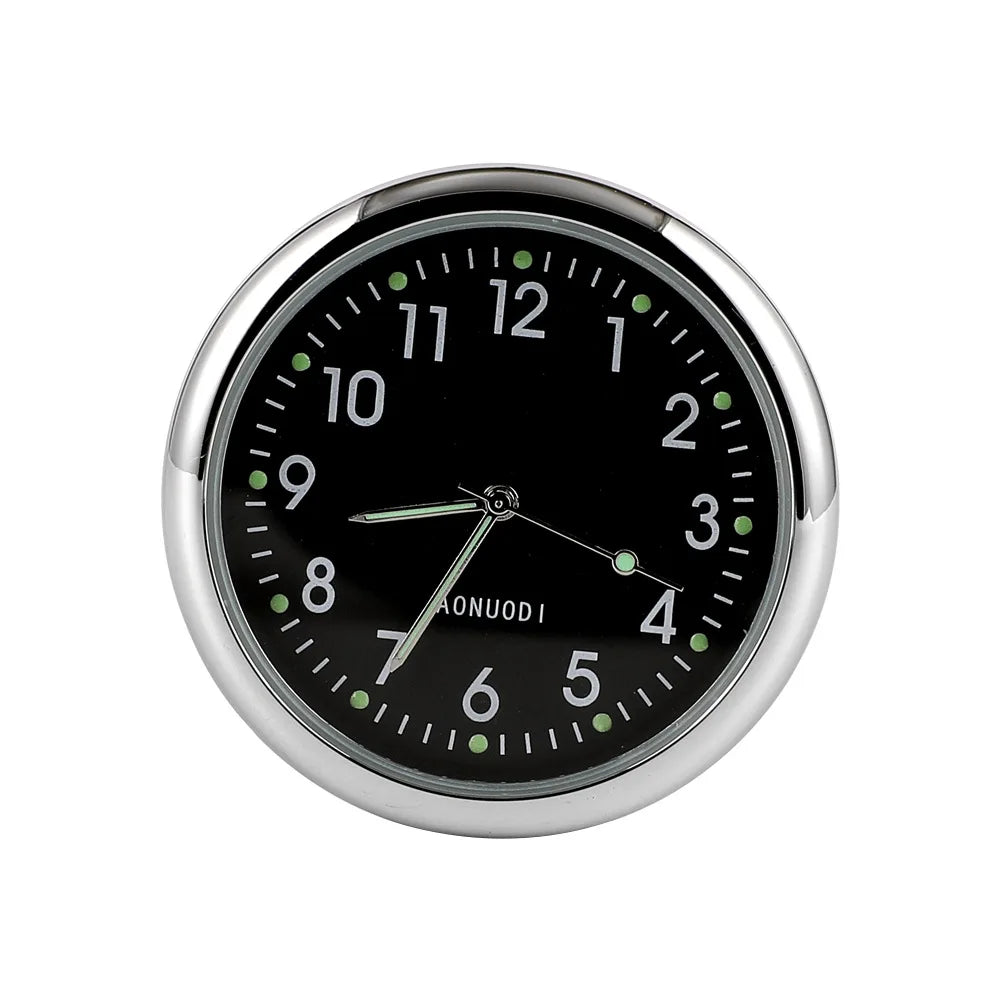 Car Clock Luminous Auto Ornament Mini Automobiles Internal Stick-On Digital Watch Mechanics Quartz Clocks 40mm 43mm