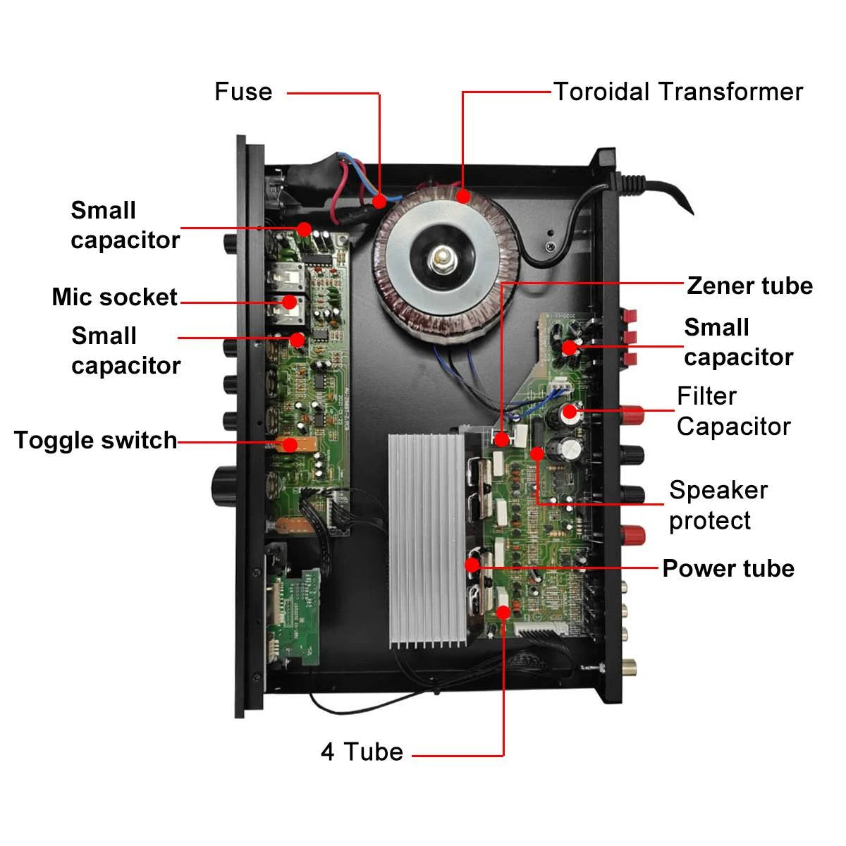 110/220V 2000W Bluetooth Power Amplifier Audio Subwoofers HiFi Stereo Surround Sound Digital Amplifiers For Home Karaoke theater