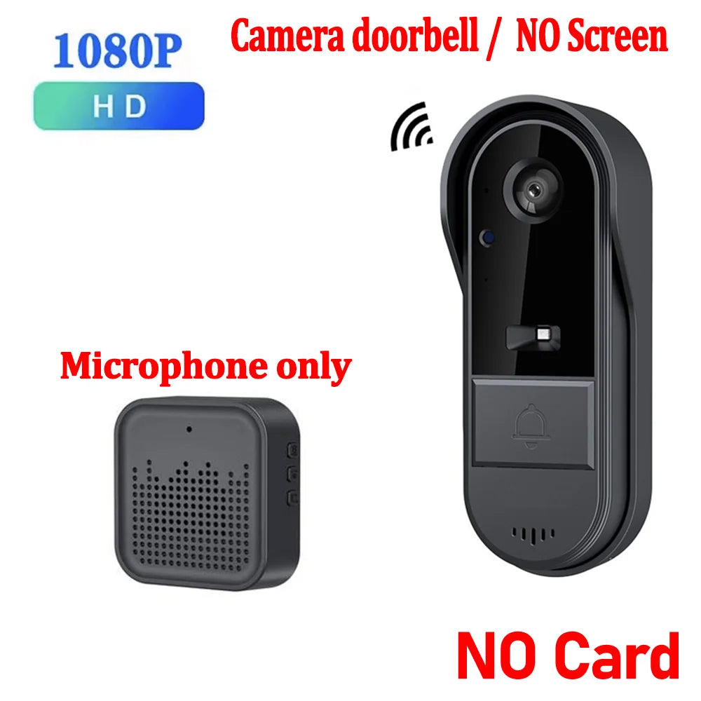 Wireless Video Doorbell Camera Bundle Smart Security with Night Vision 2.4G WiFi HD Motion Detection Cloud Storage