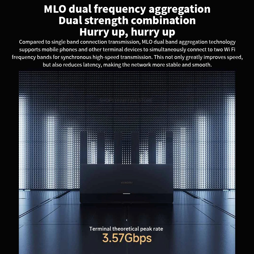 Xiaomi Router BE6500 Quad Nucleus WiFi7 6500Mbps 2.5G Ethernet Port Dual Frequency 2.4/5GHz 6 Independent Signal Amplifiers Mesh