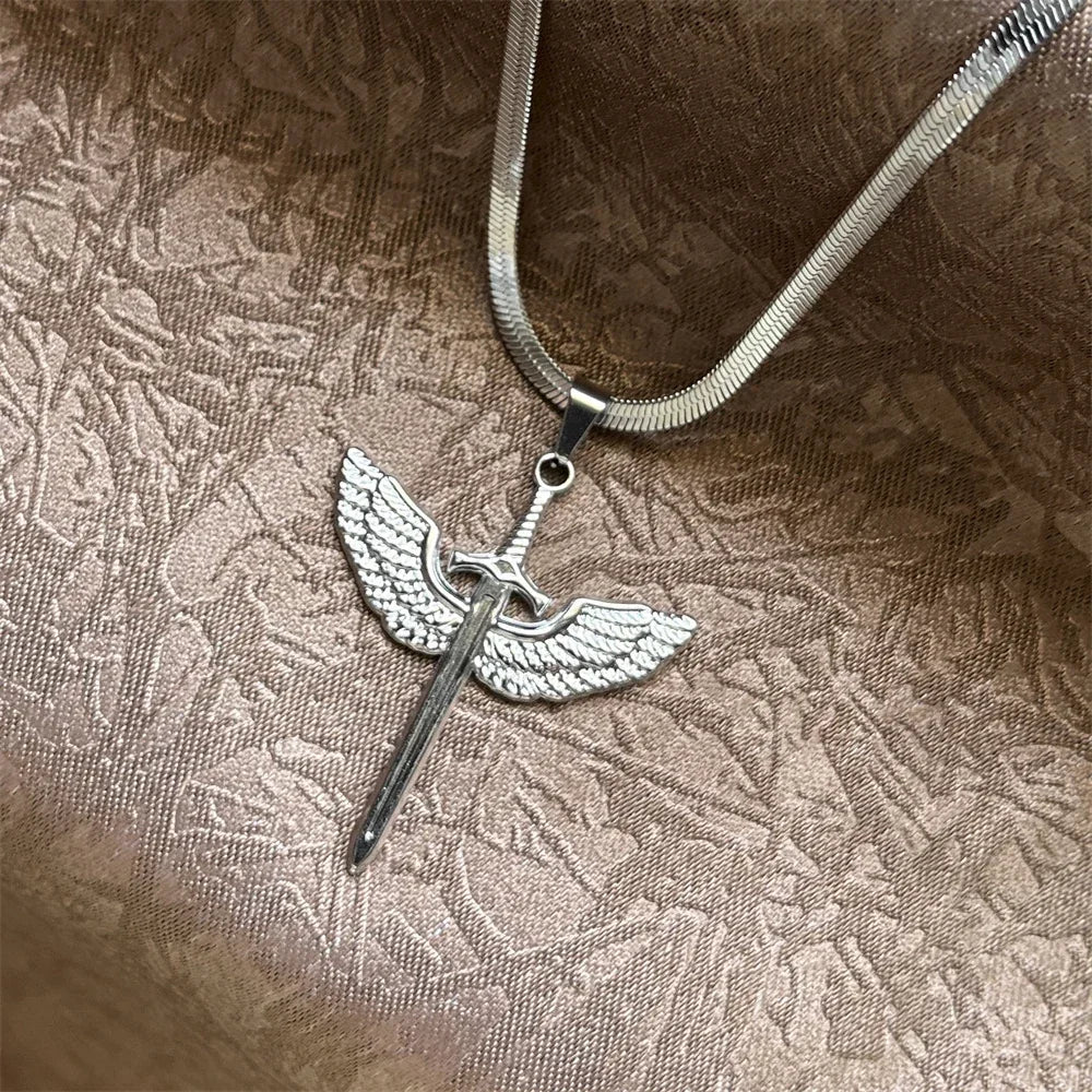 Christian Jesus Cross Necklace For Women Men Stainless Steel Chains Choker Religion Cross Pendants Jewelry Prayer Baptism Gifts