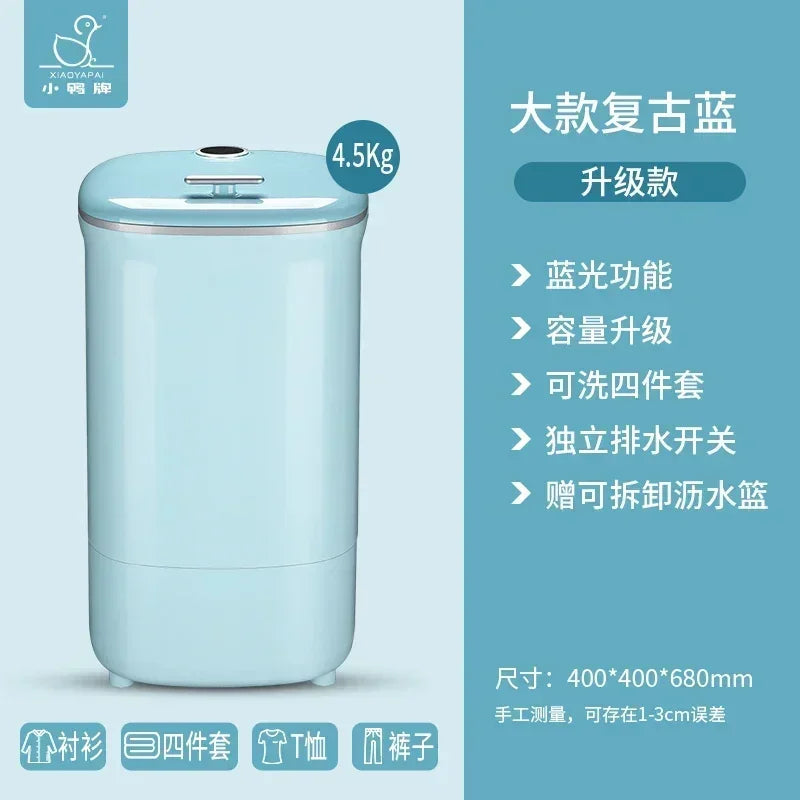 semi-automatic mini washing machine  Small baby children baby underwear socks artifact retro home new style