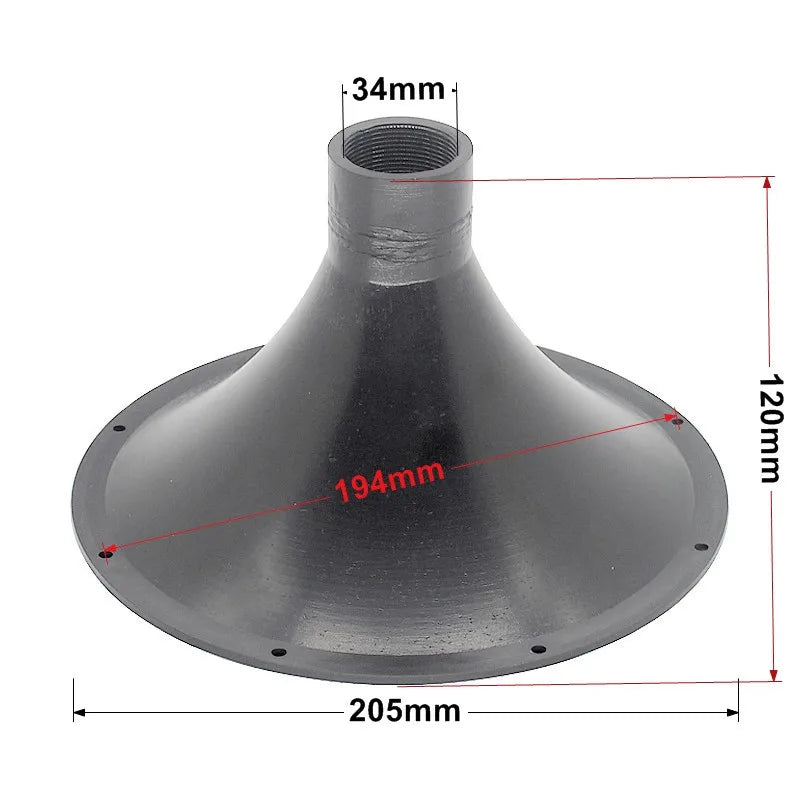 2PC Tweeter Speaker Horn 150/205mm Car HiFi Treble Accessories For Home Theater Professional Audio DJ Mixer Public Address