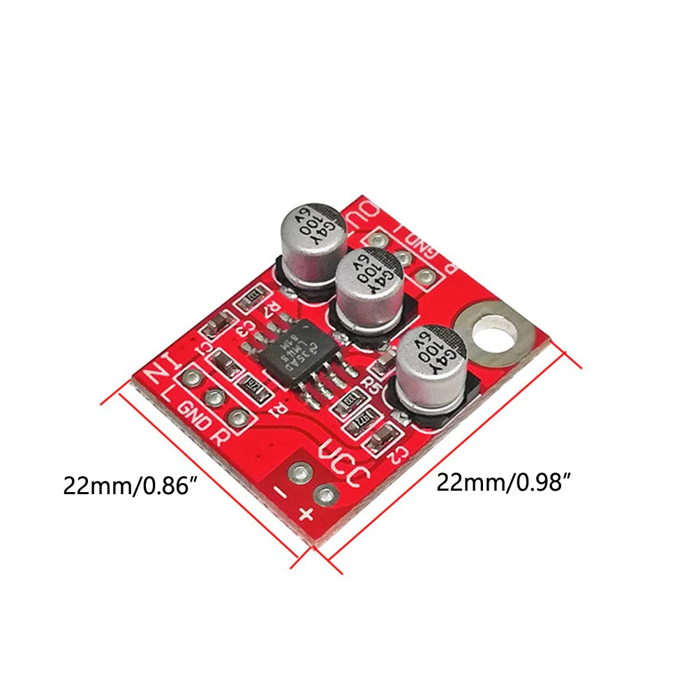 LM4881 Headphone Amplifier Board for Power Amplifier Pre-amplifier Module Mini Audio Preamplifier Amplifiers 2.7-5.5V 25*20mm
