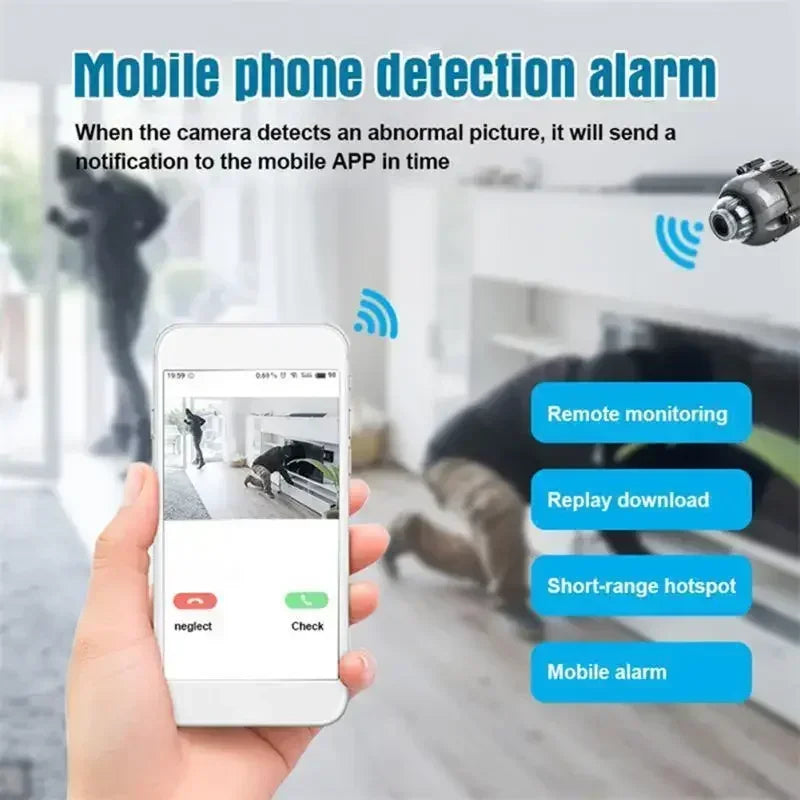 Mini 1080p HD Smart Camera Wireless Surveillance Security Video Cam Night Vision Motion Detect Camcorder Smart Home Cam Monitor