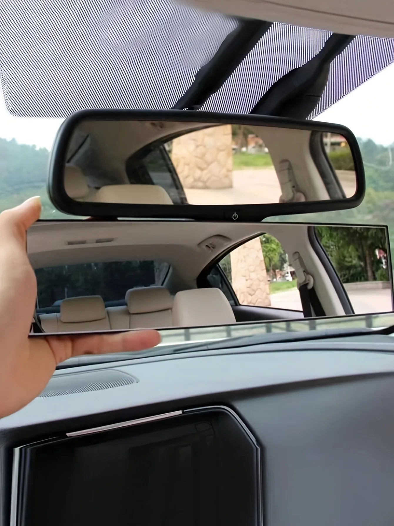 1PC Large field of view anti glare and dazzling wide-angle reflective mirror, auxiliary reversing lens, car rearview mirror