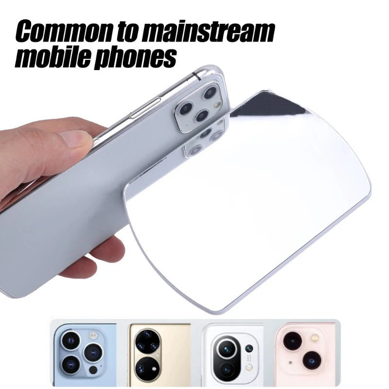 Sky Mirror Mobile Phone Reflection  Clip Adjustable Angle Mirror Clip Outdoor Travel Phone Reflector  Artifact