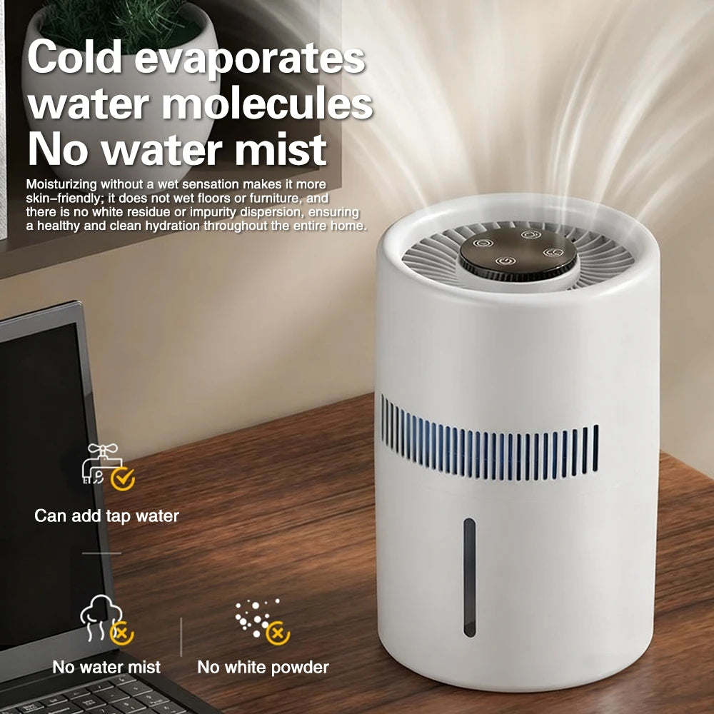 TINSOL 4L Mist-Free Humidifier Air Purifier HEPA Negative Ion Large Room Odor Removal Air Cleaner Bedroom Aroma Diffuser