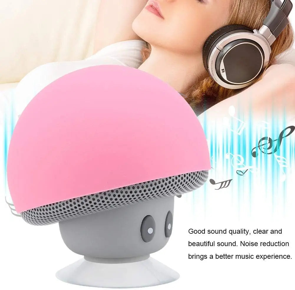 Bluetooth Mushroom Speaker Portable Subwoofer with Suction Cup Function