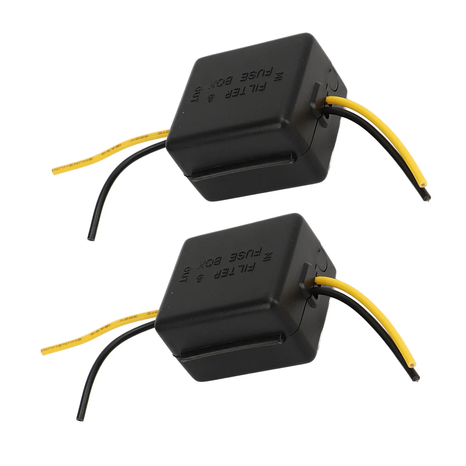 2Pcs Car Power Filter Stereo Noises Reduction Stereo Noise Suppressor Reducer 12V Interference Proof for Equalizers Amplifiers