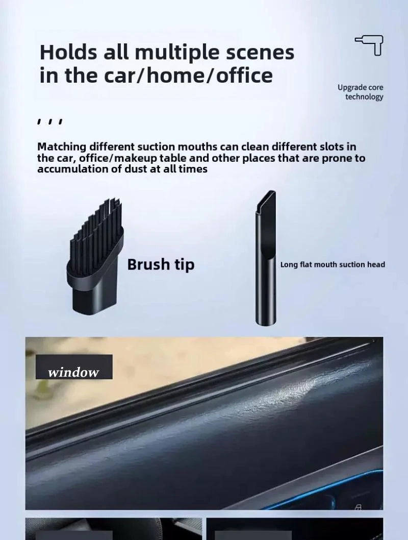 9880000PA Vacuum Cleaner 120W Wireless Super High Power 2-in-1 Wet Dry Dual-use Portable Powerful Suction Vacuum Cleaner For Car