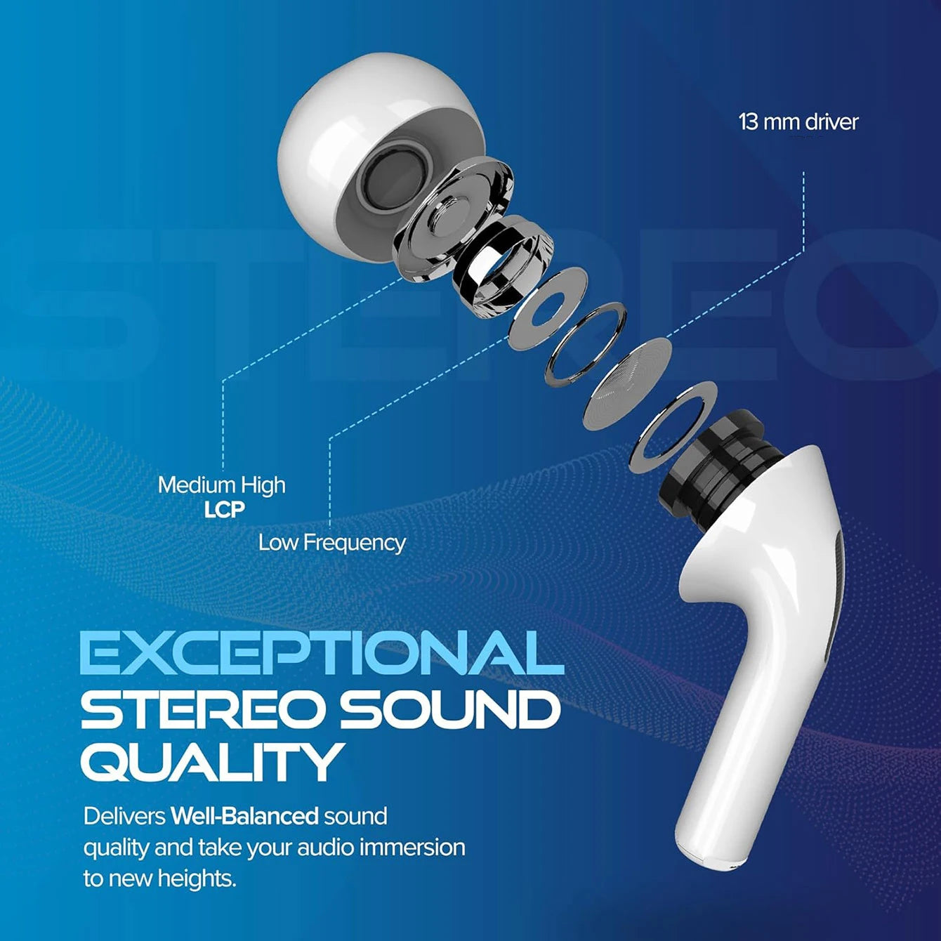 New air pro bluetooth earphones,wireless earbuds with mic,hifi stereo sound,clear bass,long playtime,compatible with android ios