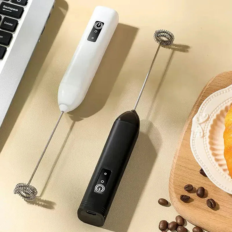GBBMA Electric Milk Frother Handheld Egg Beater Foamer Coffee Maker Electric Blender Mixer Mini Portable Blender Kitchen TooBMA