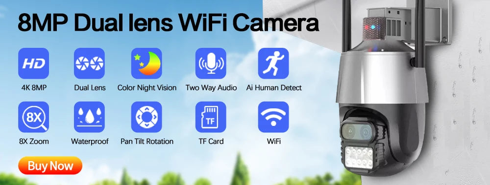 Tuya Smart Life Home Security Camera System Wireless 5MP Wifi CCTV PTZ IP Video Surveillance Camera 2 Way Audio Baby Monitor 2K