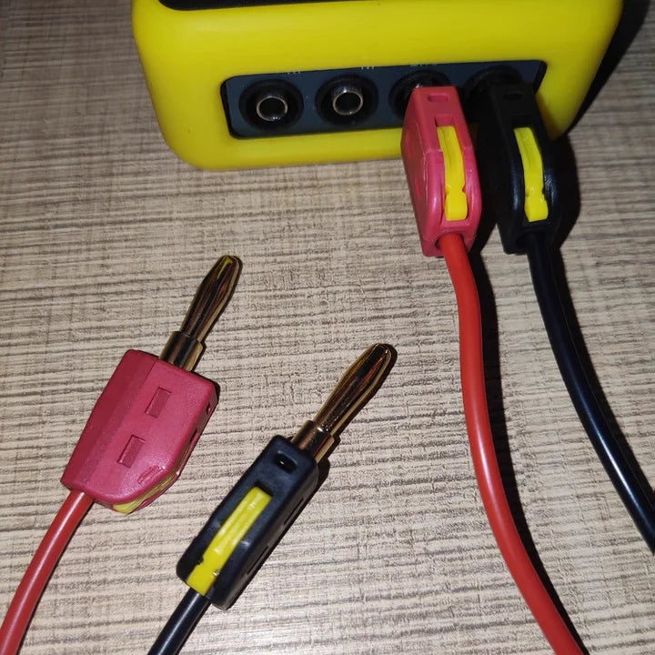 4mm Banana Plug Speaker Connectors for Audio/Video Receiver Amplifiers Sound Systems Quick Connect Banana Plugs 32A Red&Black