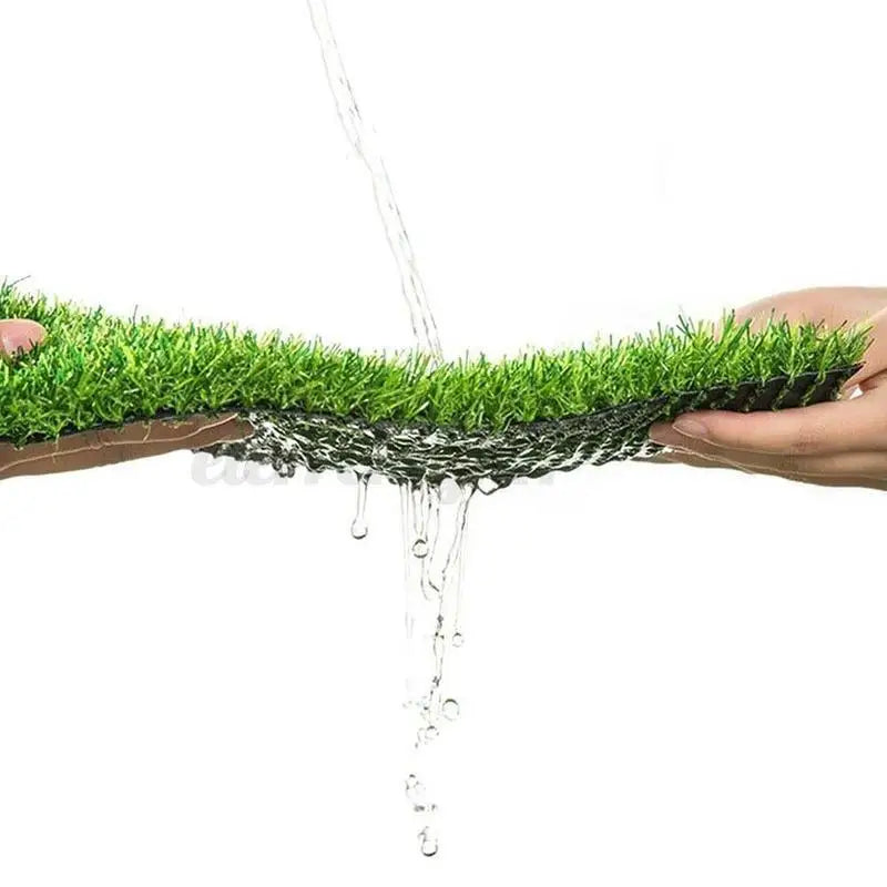 Artificial Turf Grass Lawn Realistic Synthetic Mat Washable Turf Outdoor Garden Decor Fake Grass Mat Carpet Indoor
