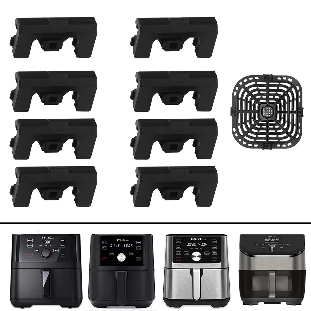 Air Fryer Rubbers Bumpers Fit Power Air Fryer Crisper Plate Air Fryer Replac Protective Covers For Air Fryer Grill Pan