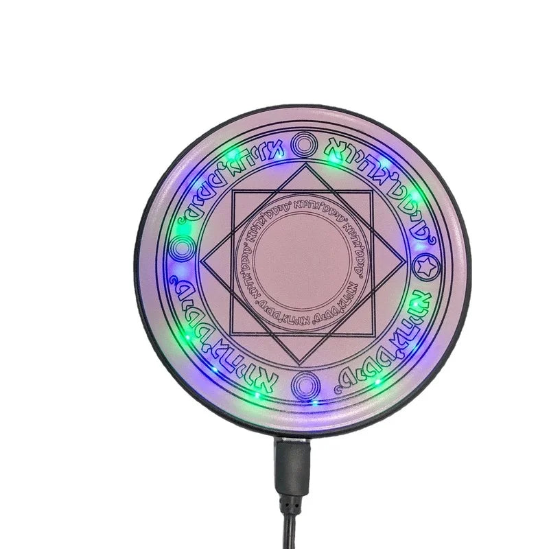 Fast Charging 10W Multifunction Rapid Charger Creative Magic Array Wireless Charger Mobile Phone Universal Emittin Light