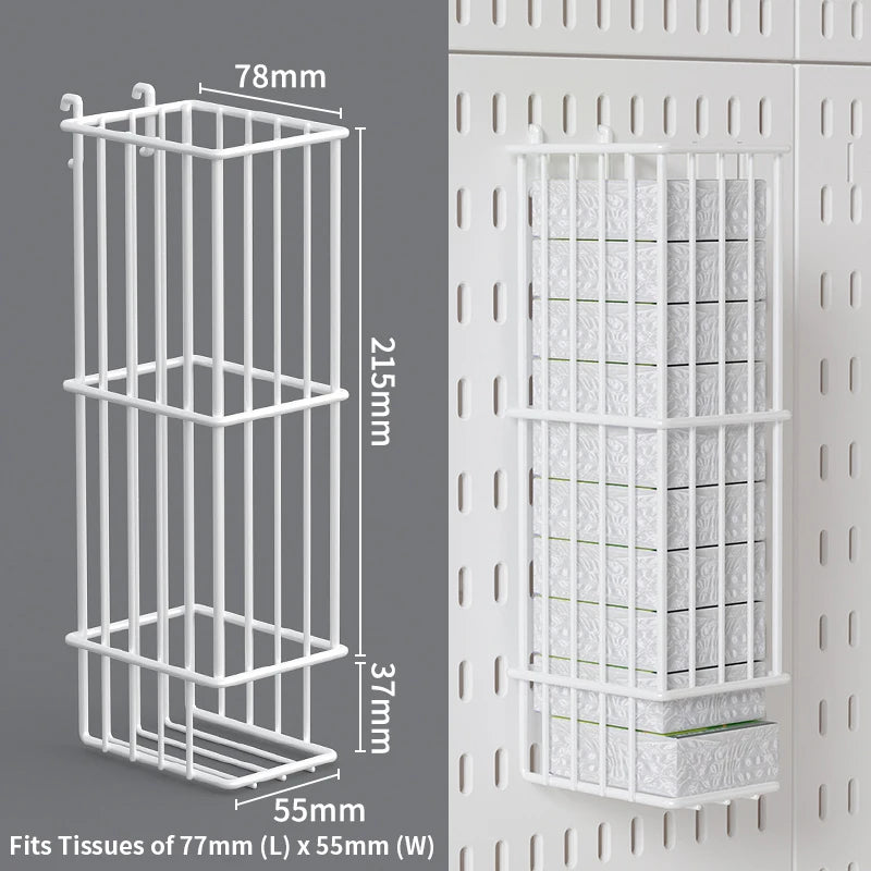 Office Desktop Storage Pegboard: Height-Adjustable Vertical Storage Rack (For Stationery Storage And Decorative Figurine Display