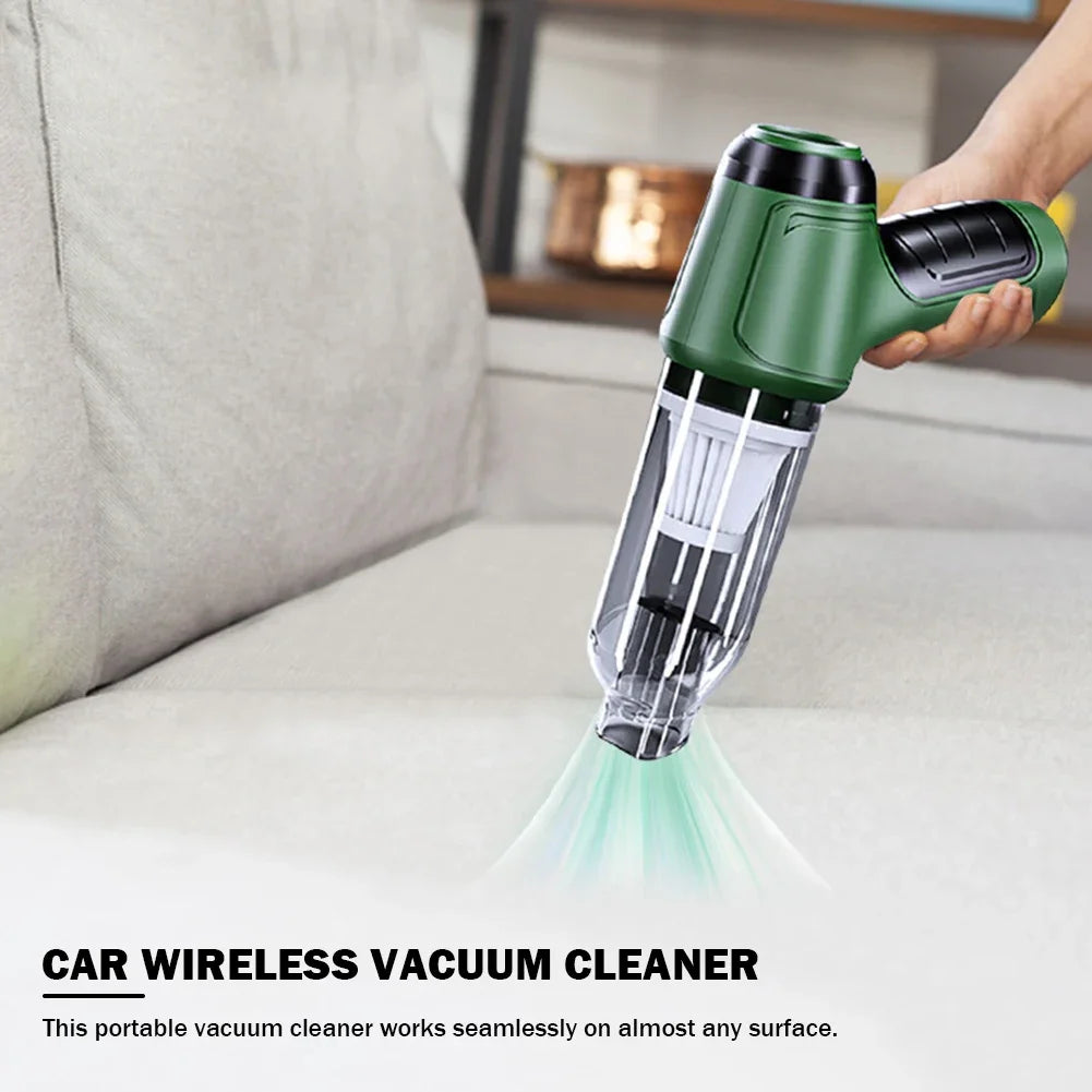 Suitu Car Mounted Vacuum Cleaner, Wireless Home and Car Dual-purpose Dry and Wet Vacuum Cleaner, High-power Portable Handheld VA