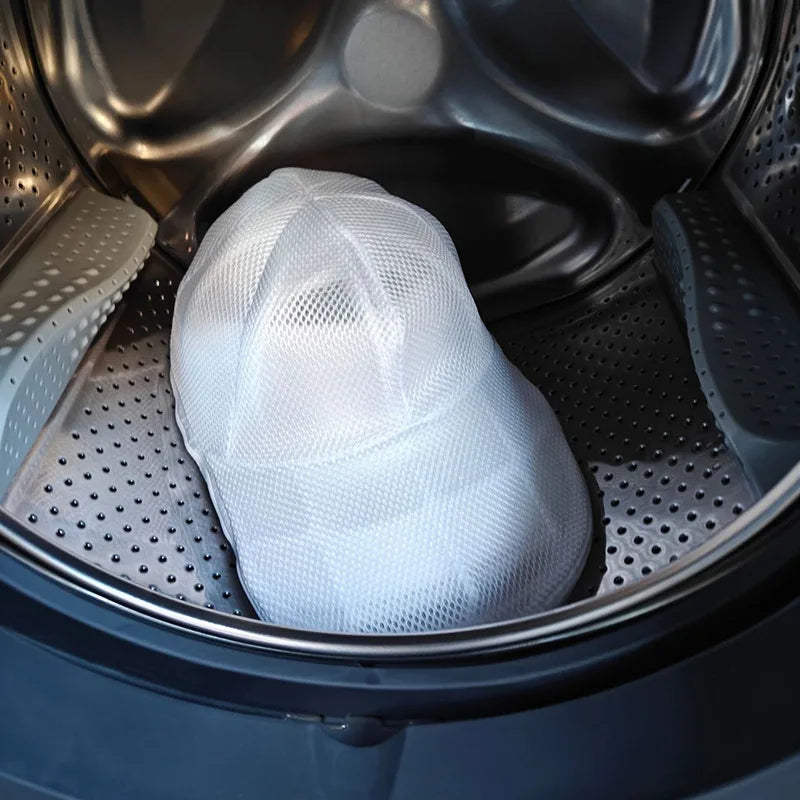Baseball Cap Washer Bag for Washing Machine | Anti-Deformation Hat Cleaning Cage Frame Holder Home Laundry Guard Support