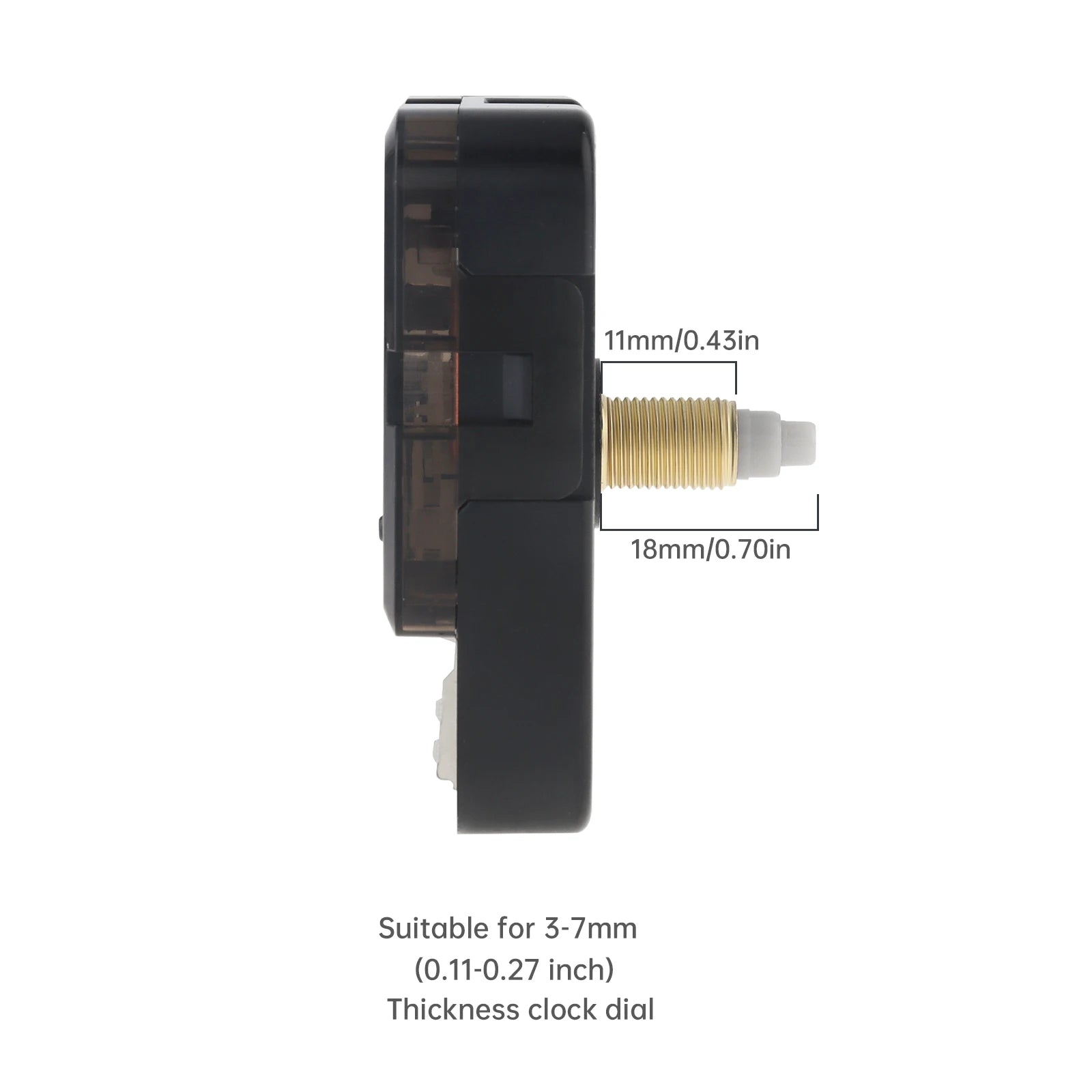 Quartz Battery Operated Silent Wall Clock Movement Mechanisms for DIY / Repair, Clock Parts Replacement