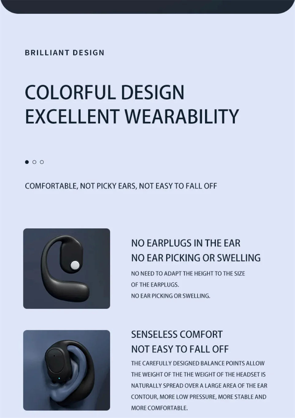 Premium Wireless Bluetooth Bone Conduction Headphones with Microphone – Handsfree, Noise Canceling, Driving & Sports Earphones