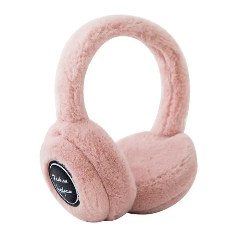 Winter Outdoor Plush Earmuffs Bluetooth Wireless Cute Warm Fur Headphones Earphones Solid Color Stereo Wireless Headset