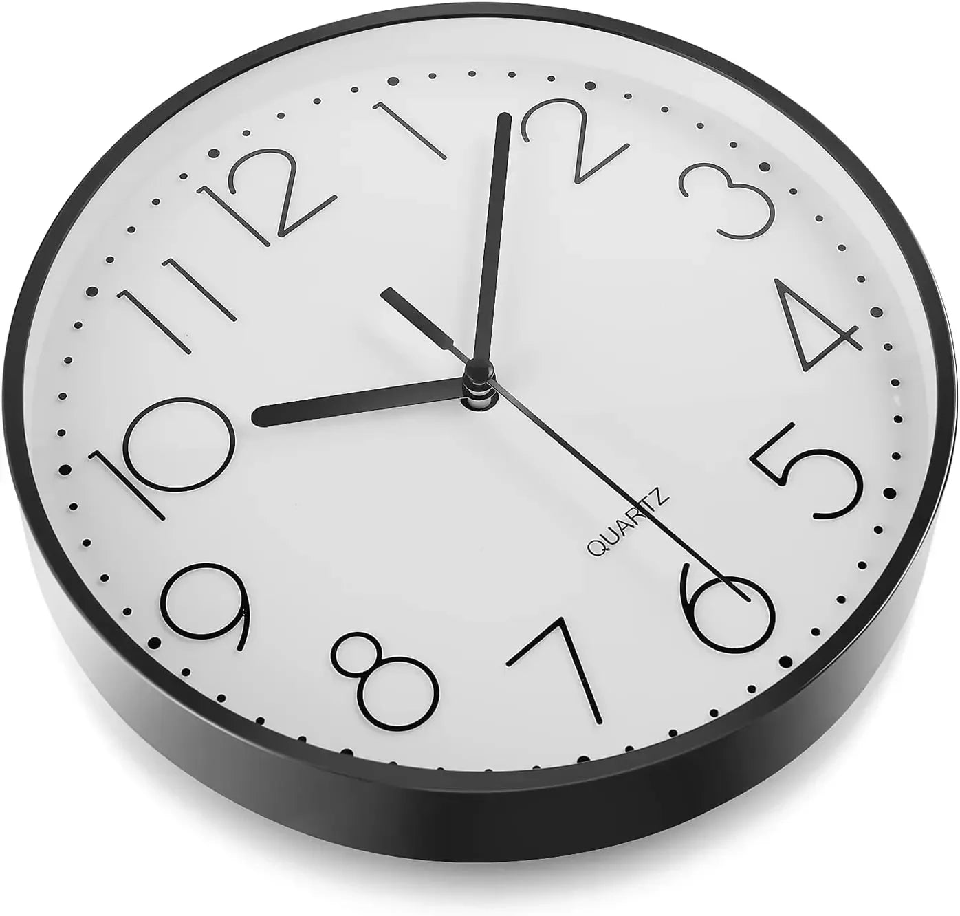 Round Wall Clock, Modern Silent 8 Inch Wall Clock, Quartz Movement Battery Powered, Decorate Home, School, Bedroom, Office