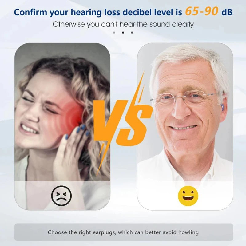 New Compact Lightweight Single Rechargeable Headphones Noise Cancelling Feature Ear-hook Earbuds Suitable For The Elderly