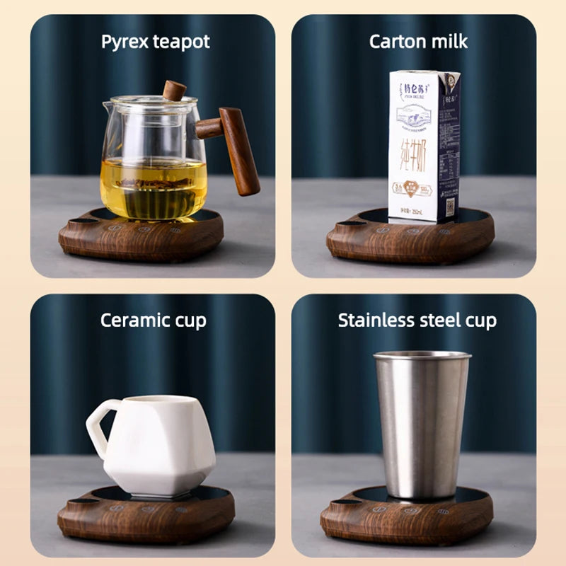 100°C Cup Heater Coffee Mug Warmer Hot Tea Makers Warmer Coaster 5 Gear Temperature Cup Heaters Coffee Milk Tea Heating Pad 220V