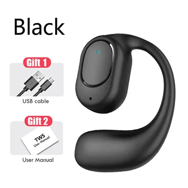 Premium Wireless Bluetooth Bone Conduction Headphones with Microphone – Handsfree, Noise Canceling, Driving & Sports Earphones