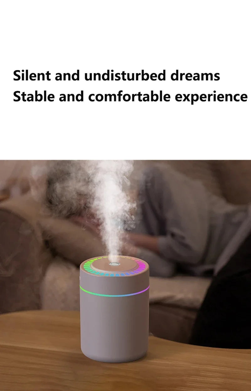 Mini Air Humidifier 180ML Electric Aroma Diffuser Essential Oil Purifier Aromatherapy Mist Maker Lights For Car Home