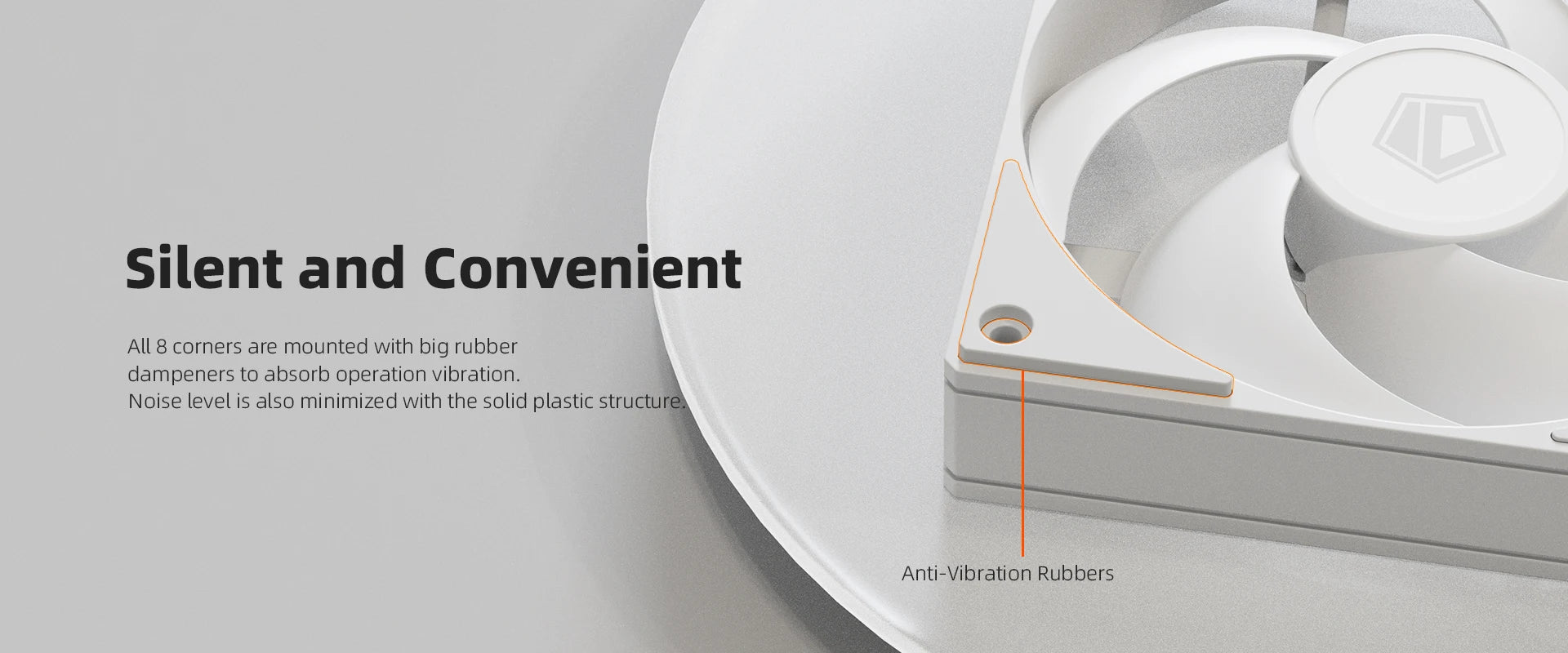 ID-COOLING AS-120-K 120mm High Performance Computer Cooling Fans,Fan Speeds：300- 2000 RPM,Hydraulic Bearing Quiet Long lifespan