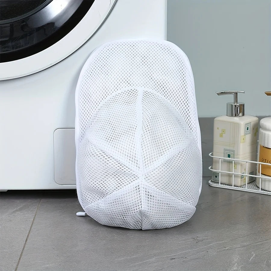 Washing machine cap cleaning cage, cap washer with mesh bag, baseball cap cleaning cap, suitable for cleaning all kinds of caps