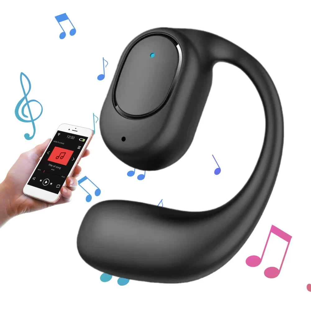 Bluetooth 5.4 Ear Hook Headphone With Mic TWS Wireless Earphone HiFi Stereo Noise Reduction Driving Headset Waterproof Earbud