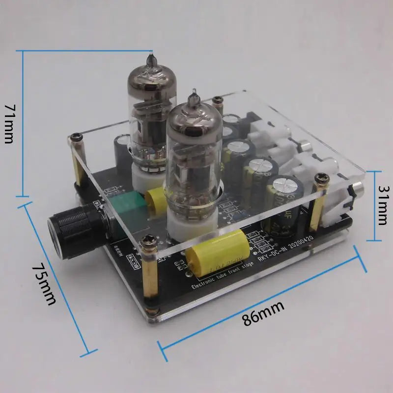 Upgraded 6K4/6A2 Tube Preamplifier Amplifiers HiFi Tube Preamp Bile Buffer Auido Amp Speaker Sound Amplifier Home Theater DIY