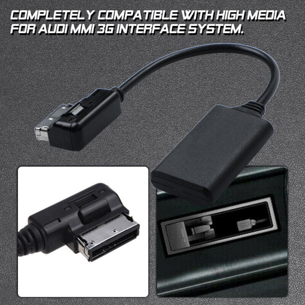 AMI MMI Bluetooth Music Interface AUX Audio Cable Adapter For Audi A1 A3 A5 A6 A8 Q3 Q5 Q7RS4 S3 S4 S5 S6 S7 A6L A8L Q7 A3 2010+